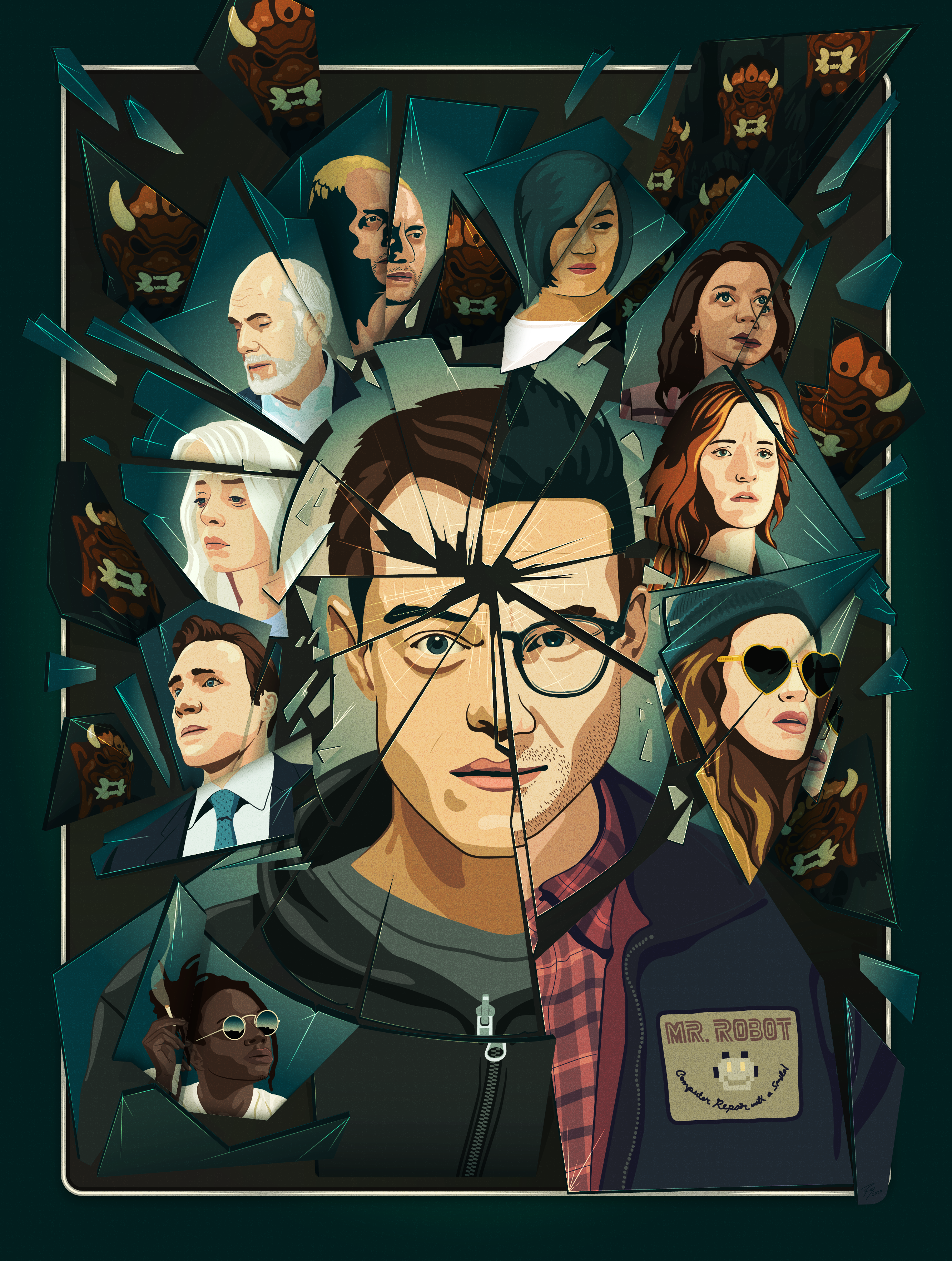 Mr. Robot - Fractured Poster