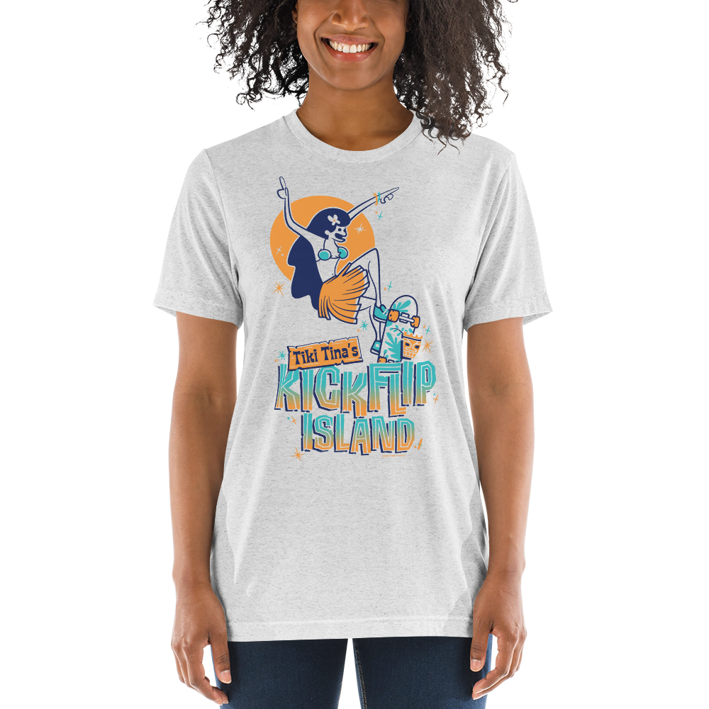 Tiki Tina's Kickflip Island T-shirt