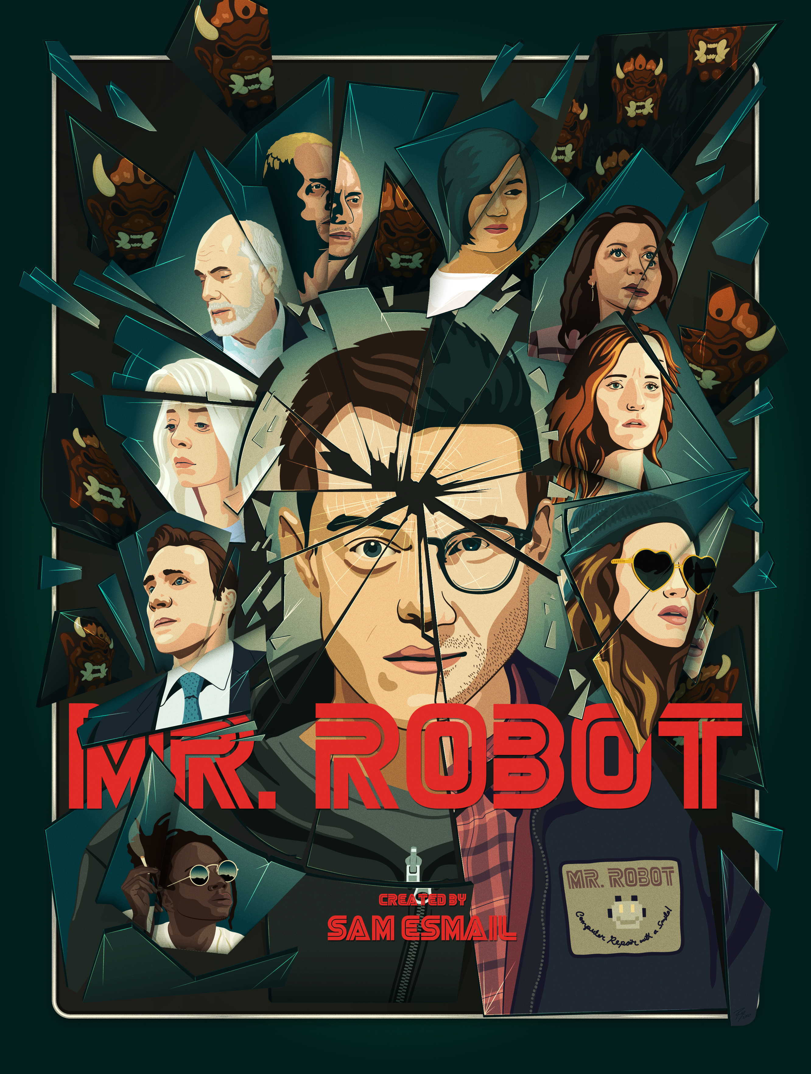 Mr. Robot - Fractured Poster